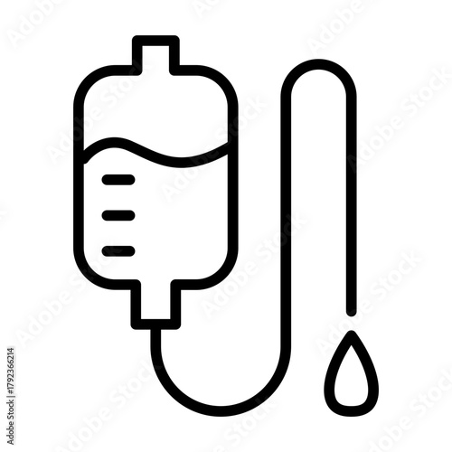 Intravenous Drip icon vector image. Can be used for Nursing.