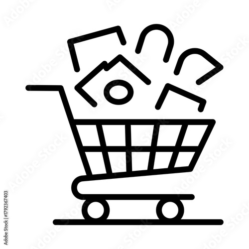 Compulsive Buying icon vector image. Can be used for Addiction.