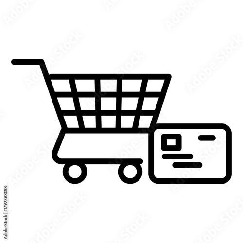 Online Shopping Addiction icon vector image. Can be used for Addiction.