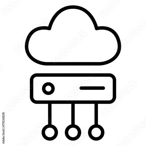 Edge Computing icon vector image. Can be used for Cyberpunk.