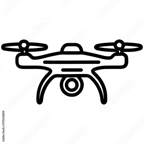 Surveillance Drone icon vector image. Can be used for Cyberpunk.