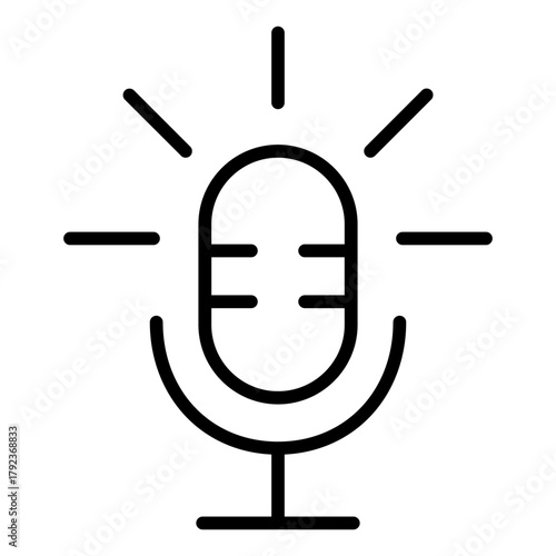 Voice Recognition icon vector image. Can be used for Cyberpunk.