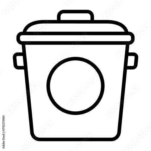 Compost Bin icon vector image. Can be used for Agriculture.