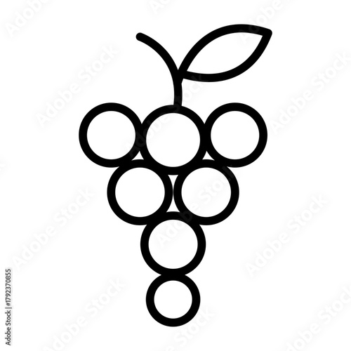 Grapes icon vector image. Can be used for Agriculture.