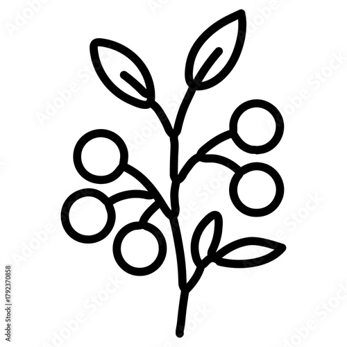 Berry Bush icon vector image. Can be used for Agriculture.