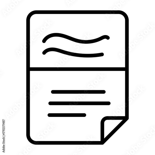Script icon vector image. Can be used for Video Blog.