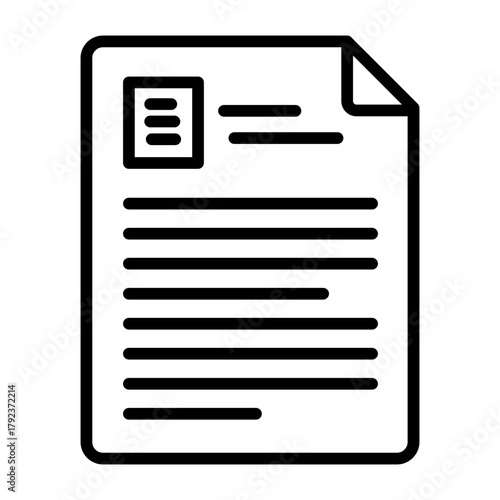 Paper Document icon vector image. Can be used for Documents And Files.