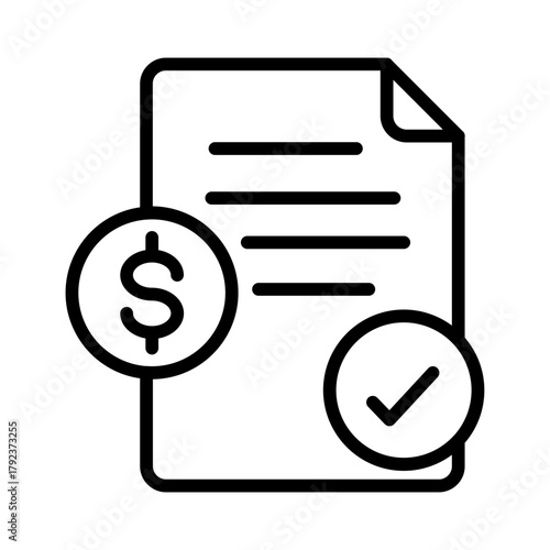 Payment History icon vector image. Can be used for Credit And Loan.