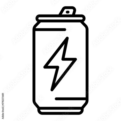 Energy Drink icon vector image. Can be used for Bar.
