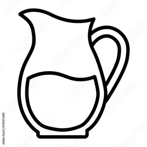 Drink Pitcher icon vector image. Can be used for Bar.