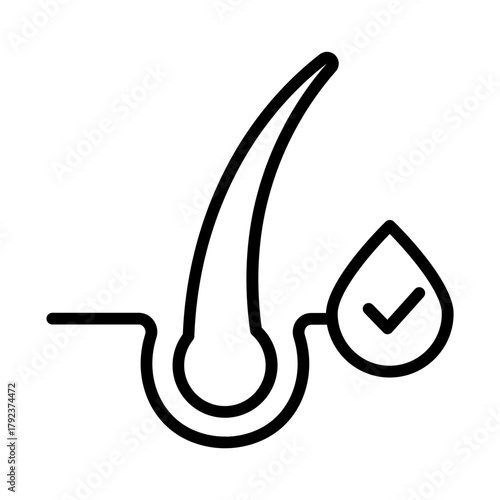 Hair Color icon vector image. Can be used for Cosmetology.