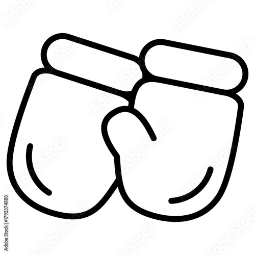 Baby Mittens icon vector image. Can be used for Maternity.