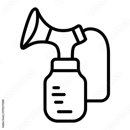 Breast Pump icon vector image. Can be used for Maternity.