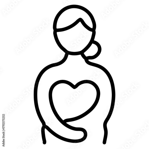Doula icon vector image. Can be used for Maternity.
