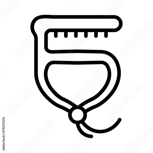 Cord Clamp icon vector image. Can be used for Maternity.
