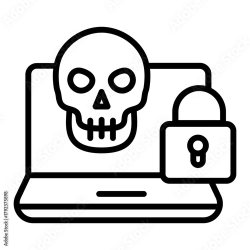 Cybercrime icon vector image. Can be used for Crime Investigation.