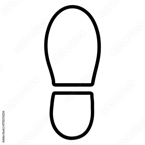 Shoeprint icon vector image. Can be used for Crime Investigation.