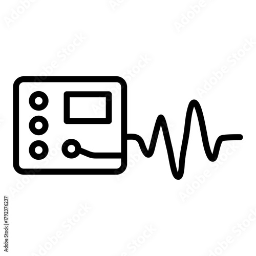 Polygraph Test icon vector image. Can be used for Crime Investigation.
