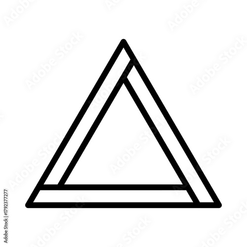 Delta icon vector image. Can be used for Geography.