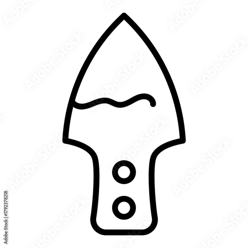 Iron Artifact icon vector image. Can be used for Archeology.