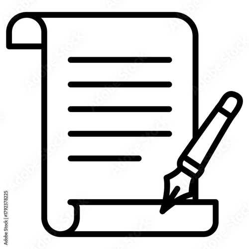 Inscriptions icon vector image. Can be used for Archeology.