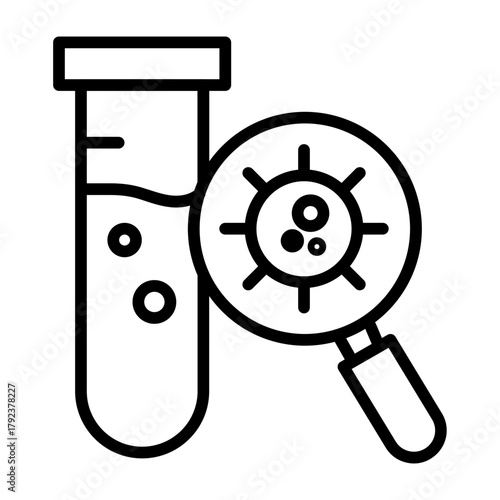 Lab Analysis icon vector image. Can be used for Archeology.