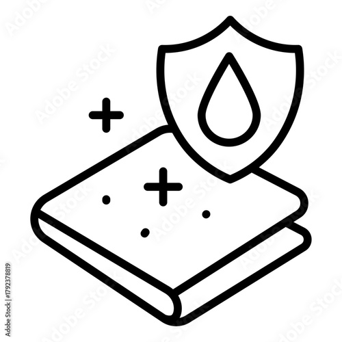 Fabric Protector icon vector image. Can be used for Laundry.