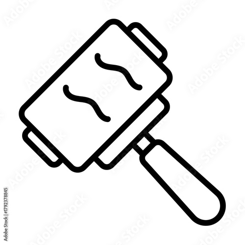 Lint Roller icon vector image. Can be used for Laundry.