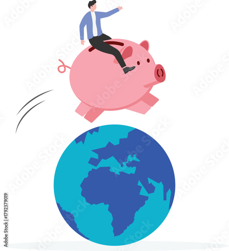 Success to win in business competition, overcome obstacles or motivation to solve problem and lead company achievement concept,

