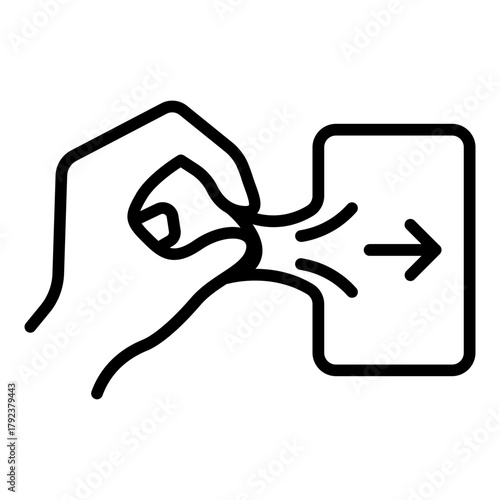 Elasticity Test icon vector image. Can be used for Dermatology.