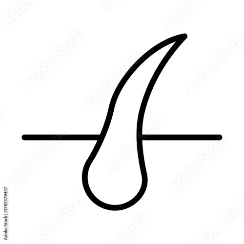 Hair Follicle icon vector image. Can be used for Dermatology.