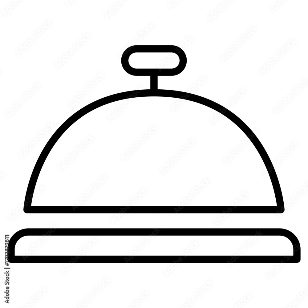 Fototapeta premium Call Bell icon vector image. Can be used for Nursing Home.