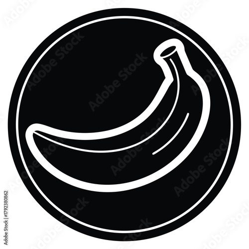 banana peel slip vector icon