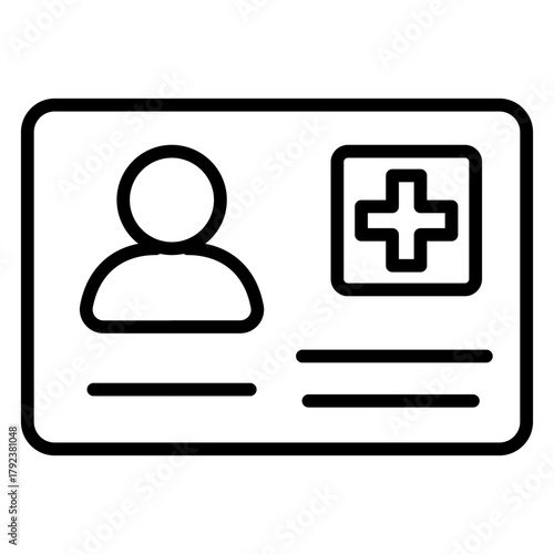 Patient Card icon vector image. Can be used for Tuberculosis.