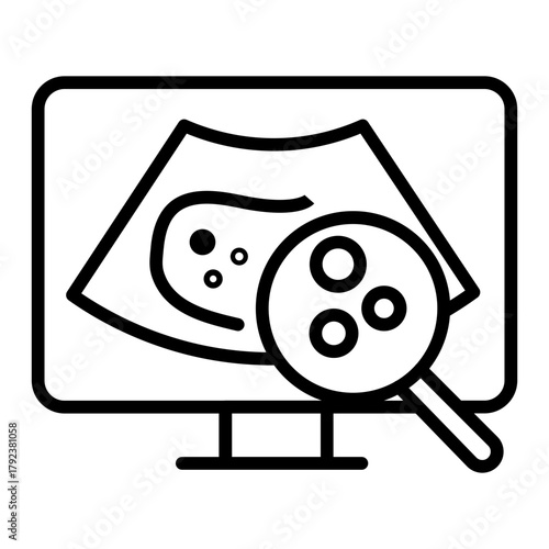 Nodule Detection icon vector image. Can be used for Tuberculosis.