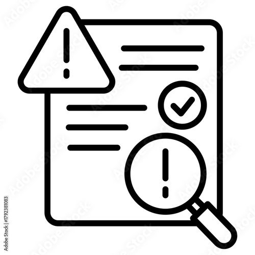 Risk Assessment icon vector image. Can be used for Tuberculosis.