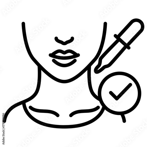 Skin Test icon vector image. Can be used for Tuberculosis.