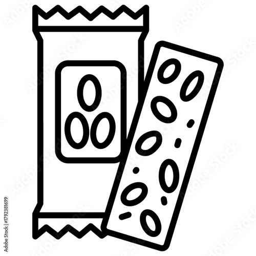 Granola Bar icon vector image. Can be used for Brunch.