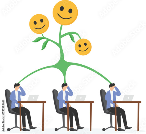 Brainstorming to finding best idea for business, teamwork, collaboration,

