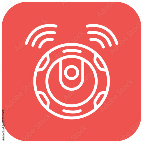 Vector Design Robotic Vaccum Icon Style