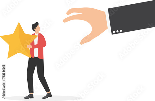 Traps and baits, investment temptations and risks, scams or frauds, businessmen climbing on fishhooks

