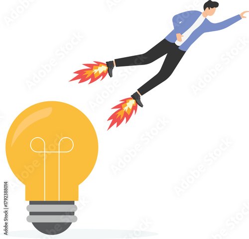 Boost your career development, Getting fast promotion job, career growth, reach higher position in short time, quick self development concept,

