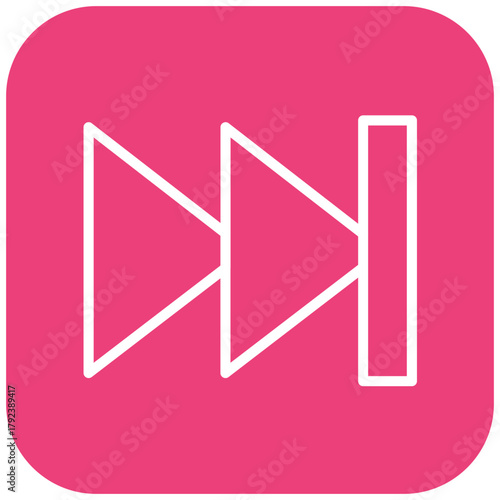 Vector Design Fast Forward Icon Style
