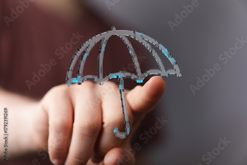 Conceptual image of a hand ...