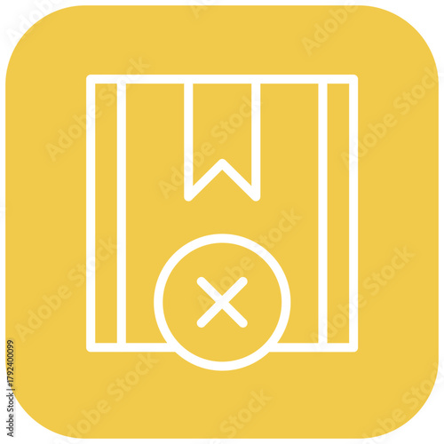 Vector Design Rejected Project Icon Style