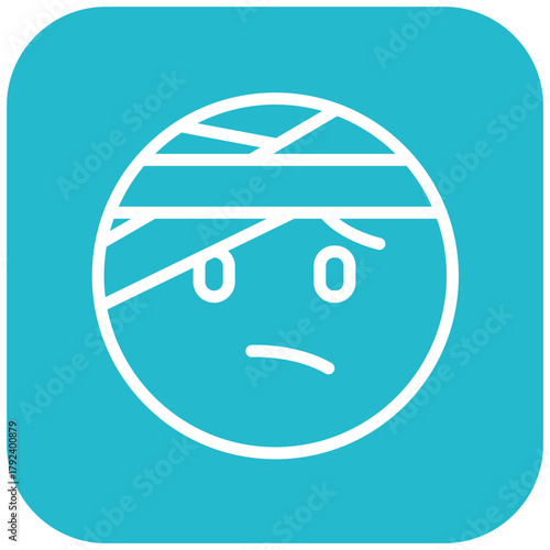 Vector Design Injured Icon Style