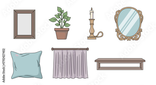 Charming furniture collection for home decor, creating cozy and inviting interiors