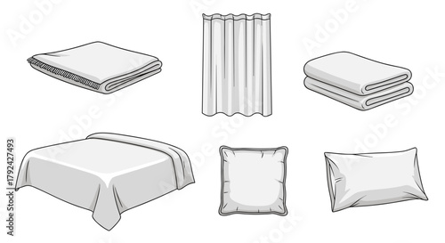 Fresh linen bedding set with crisp sheets, pillows, and duvet ready for comfortable sleep