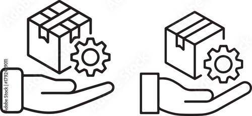 Brand Management White Icon Set. Corporate Identity and Marketing Strategy Symbols. Vector Illustration Isolated on White Background