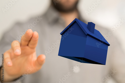 A person's hand reaching fo...